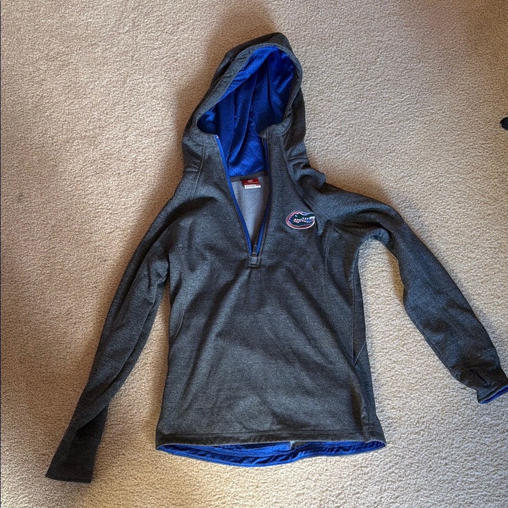 Colosseum Dark Gray and Blue Women's Hoodie